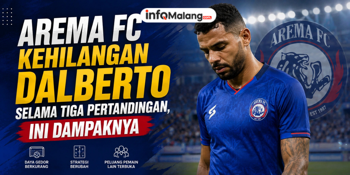 Arema FC Kehilangan Dalberto Selama Tiga Pertandingan, Ini Dampaknya