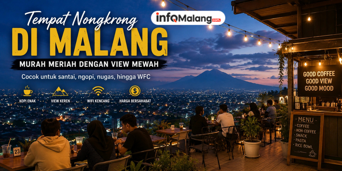 Tempat Nongkrong di Malang Murah Meriah dengan View Mewah, Cocok Buat Santai