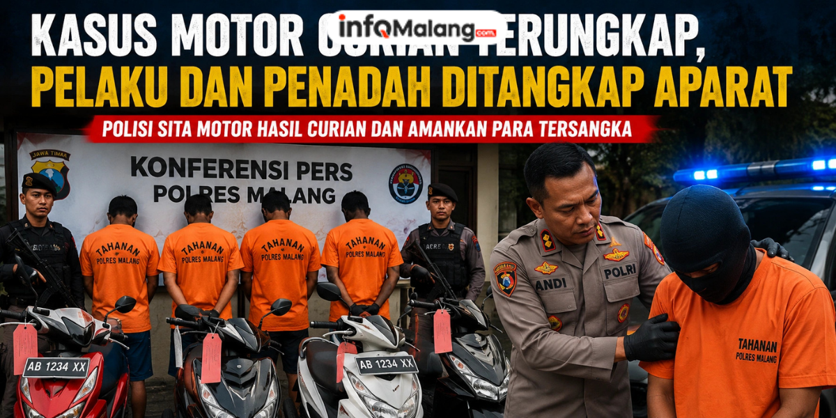 Kasus Motor Curian Terungkap, Pelaku dan Penadah Ditangkap Aparat