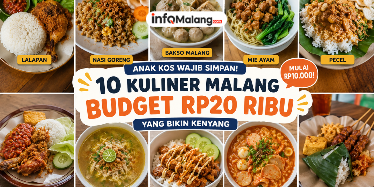 Anak Kos Wajib Tau! 10 Kuliner Malang Budget Rp20 Ribu Bisa Bikin Kenyang