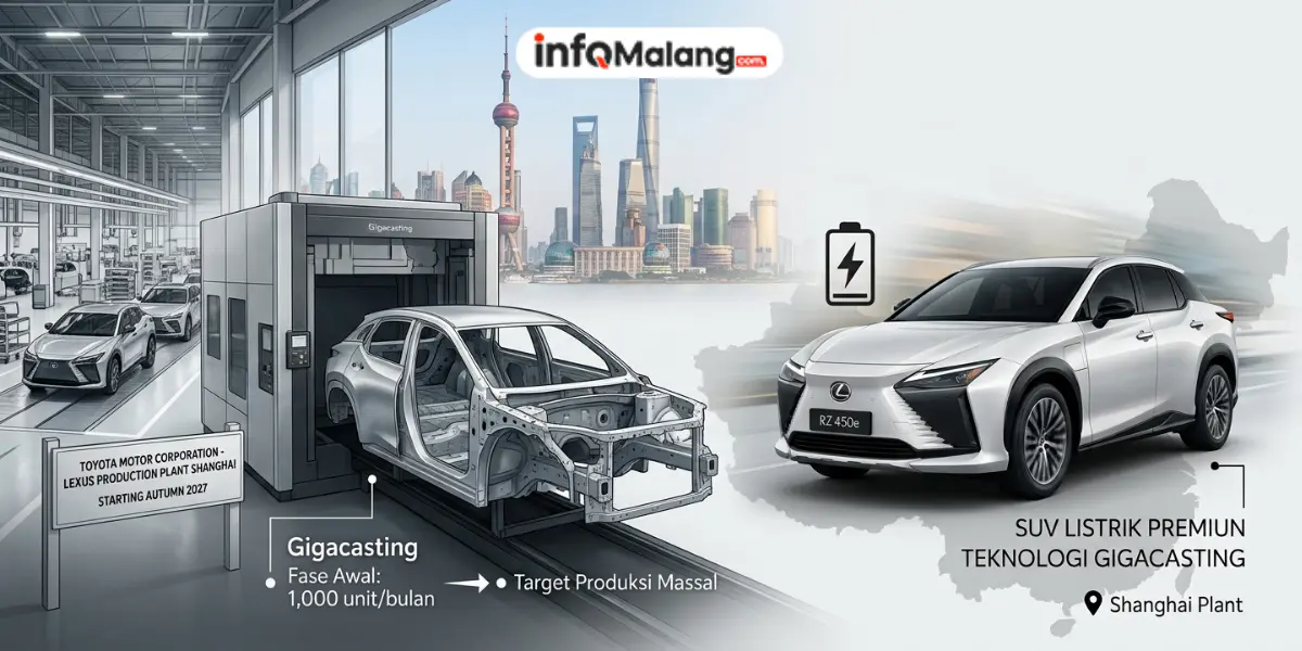 Gebrakan Pasar, Toyota Rakit SUV Listrik Lexus di China Mulai 2027