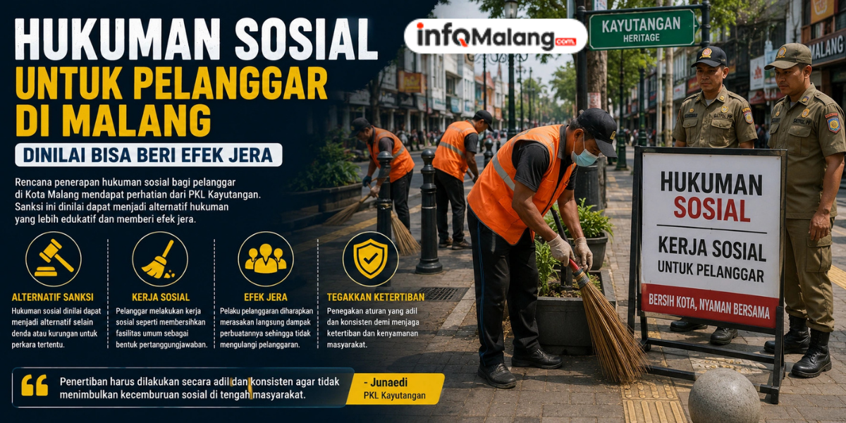 Hukuman Sosial untuk Pelanggar di Malang, Dinilai Bisa Tekan Pelanggaran