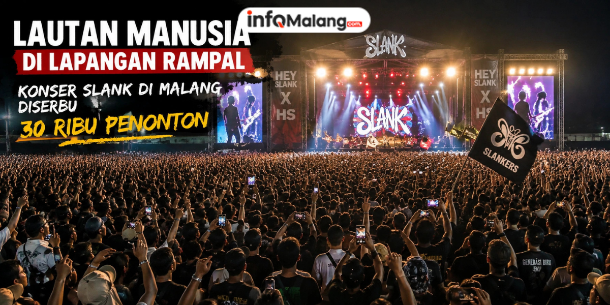 Lautan Manusia di Lapangan Rampal, Konser Slank di Malang Diserbu 30 Ribu Penonton