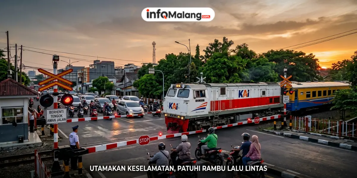 Kesadaran Tinggi Kunci Utamakan Keselamatan Perjalanan Kereta Api di Perlintasan Sebidang