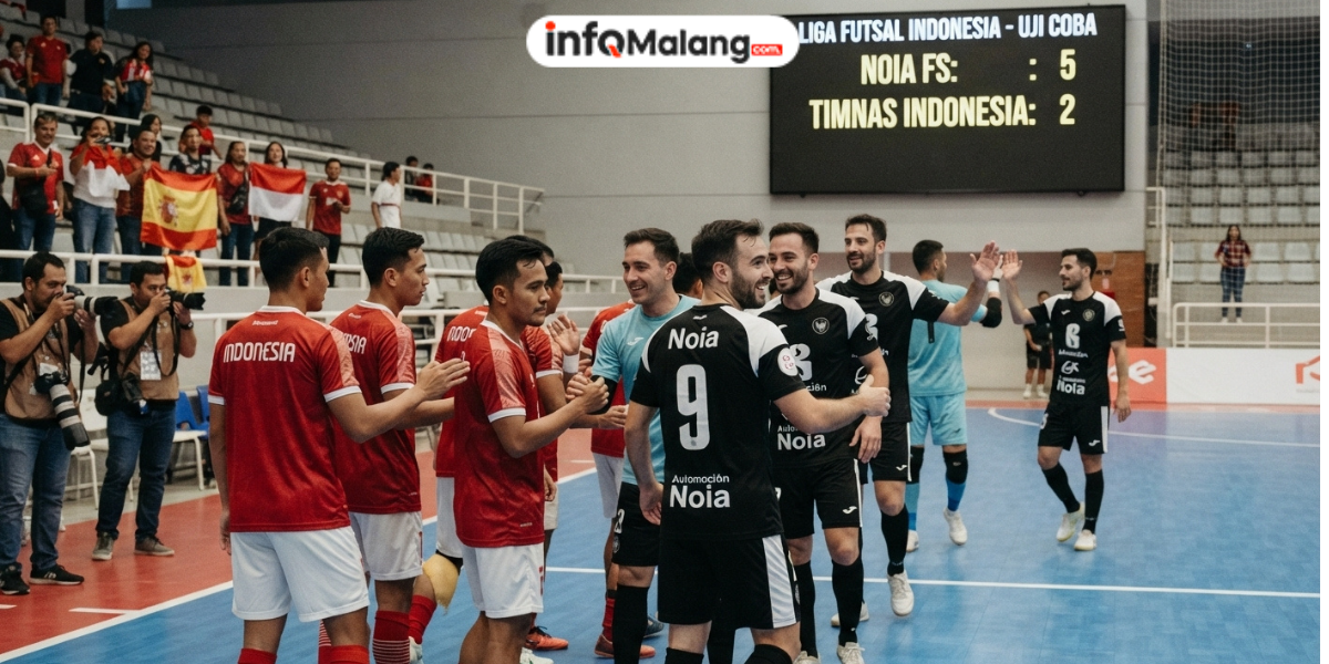 Noia Tundukkan Timnas Futsal Indonesia 5-2 dalam Laga Uji Coba