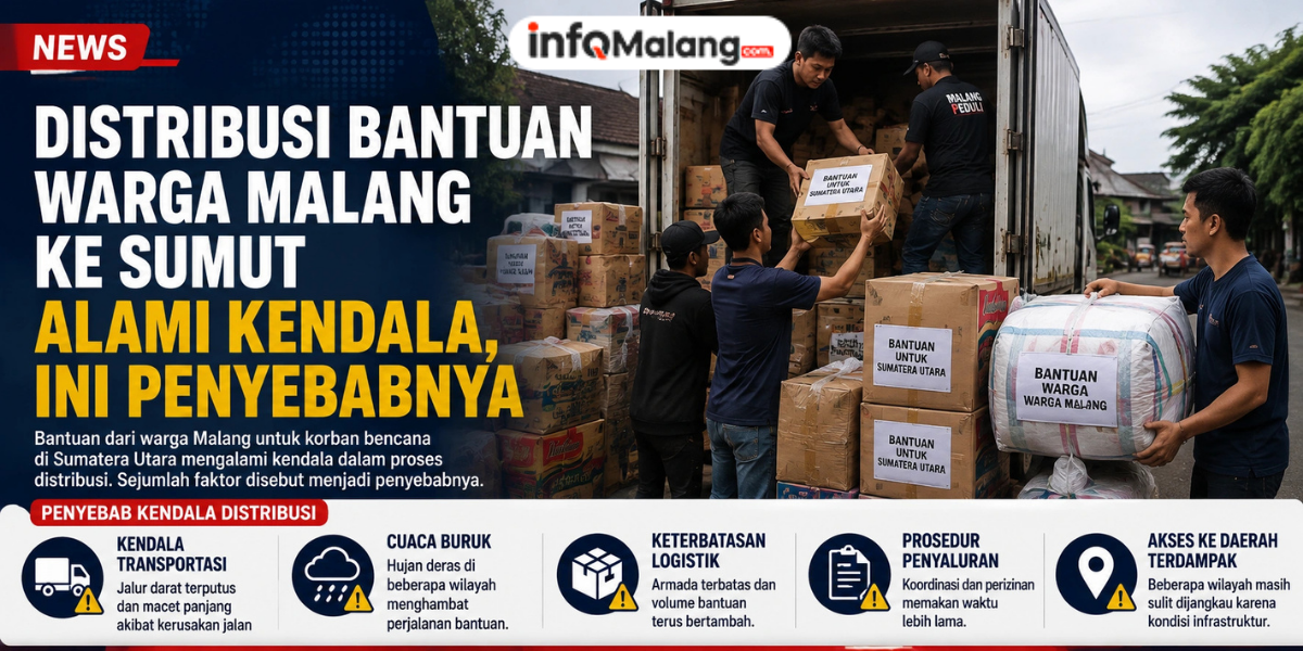 Distribusi Bantuan Warga Malang ke Sumut Alami Kendala, Ini Penyebabnya