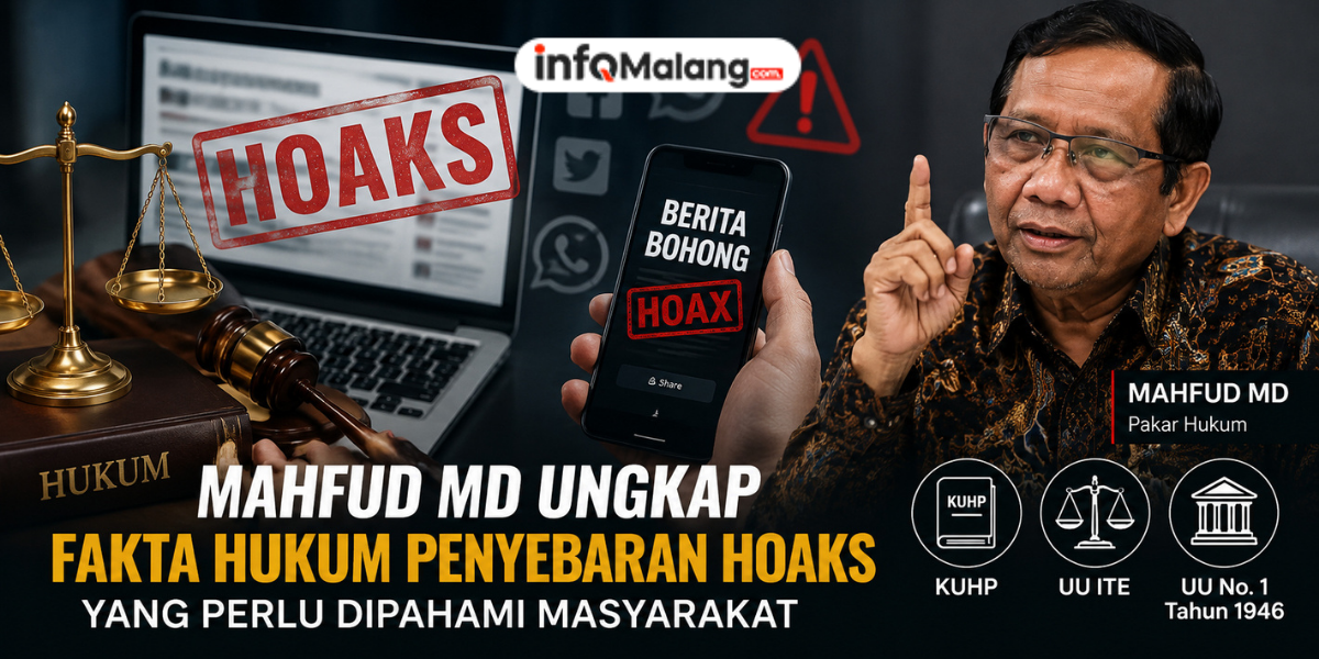 Mahfud MD Ungkap Fakta Hukum Penyebaran Hoaks yang Perlu Dipahami Masyarakat