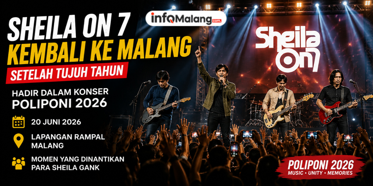Sheila On 7 Kembali ke Malang Setelah Tujuh Tahun, Hadir dalam Konser POLIPONI 2026