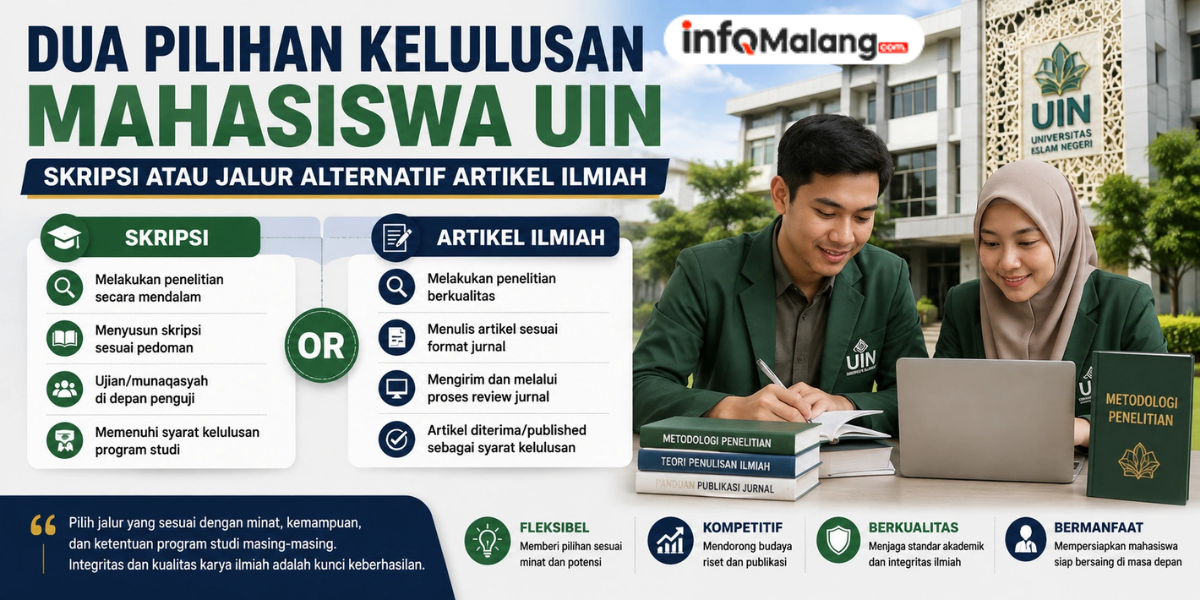 Dua Pilihan Kelulusan Mahasiswa UIN, Skripsi atau Jalur Alternatif Artikel Ilmiah