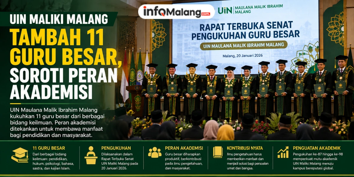UIN Maliki Malang Kukuhkan 11 Guru Besar, Peran Akademisi Jadi Sorotan