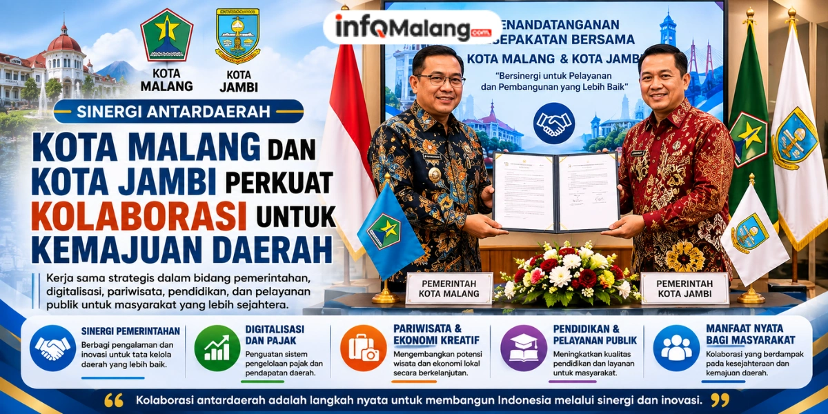Kota Malang dan Kota Jambi Perkuat Kolaborasi untuk Tingkatkan Pelayanan Daerah