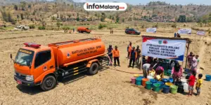 BPBD Kabupaten Malang Perluas Jangkauan Bantuan Air Bersih di Tengah Kekeringan