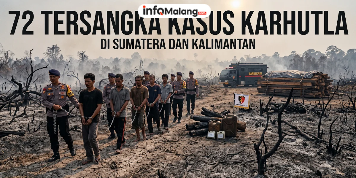 Bareskrim Jerat 72 Tersangka Kasus Karhutla di Sumatera dan Kalimantan