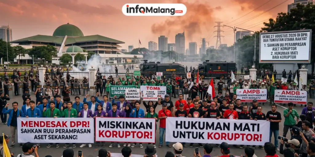 Demo 27 Agustus di DPR, Empat Kelompok Bawa Tuntutan Berbeda