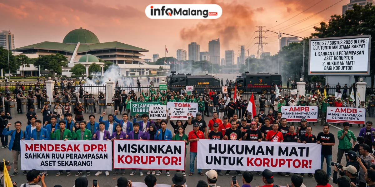 Demo 27 Agustus di DPR, Empat Kelompok Bawa Tuntutan Berbeda