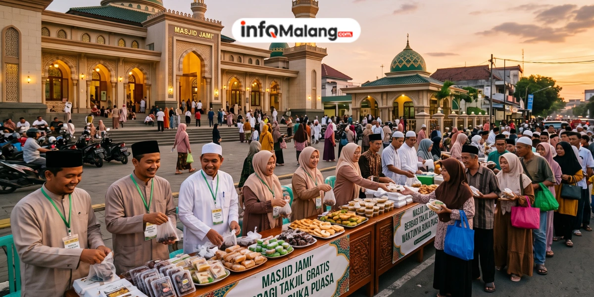 Deretan Masjid di Lowokwaru Malang yang Rutin Bagikan Takjil Gratis