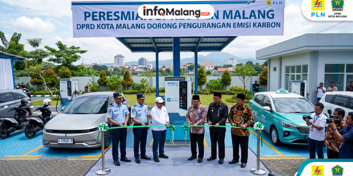 SPKLU PLN Malang Diresmikan, DPRD Kota Malang Dorong Pengurangan Emisi Karbon