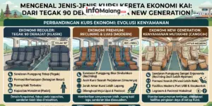 Mengenal Jenis-Jenis Kursi Kereta Ekonomi KAI, Tegak 90 Derajat hingga New Generation