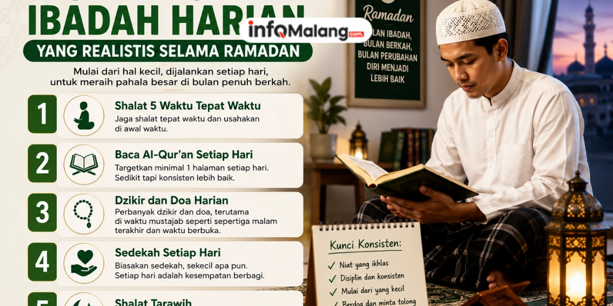 5 Target Ibadah Harian yang Realistis Selama Ramadan