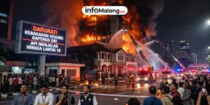 Gedung Bapenda DKI Dilalap Api, Kebakaran Menjalar hingga Lantai 16