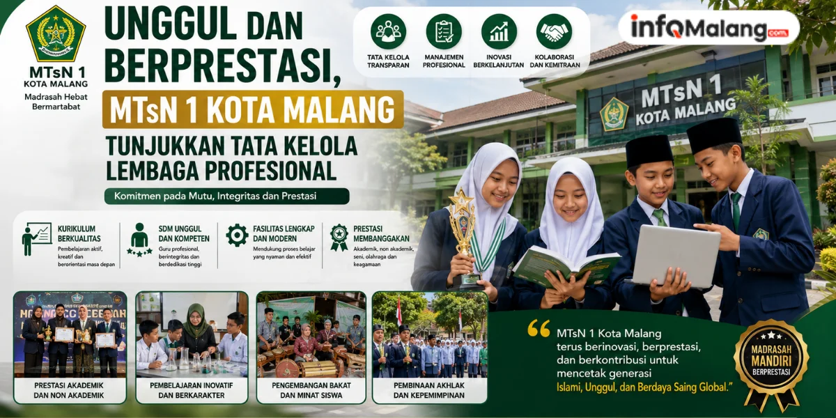 Unggul dan Berprestasi, MTsN 1 Kota Malang Tunjukkan Tata Kelola Lembaga Profesional