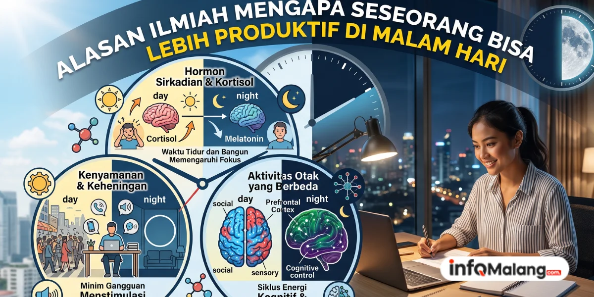 Alasan Ilmiah Mengapa Seseorang Bisa Lebih Produktif di Malam Hari