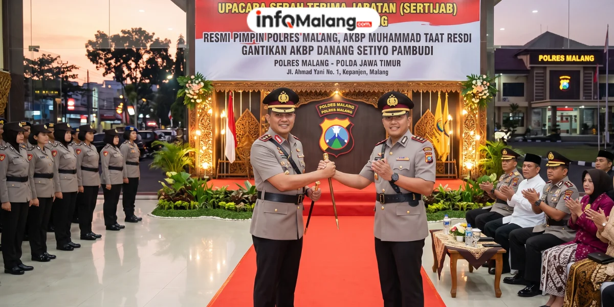 Resmi Pimpin Polres Malang, AKBP Muhammad Taat Resdi Gantikan AKBP Danang Setiyo