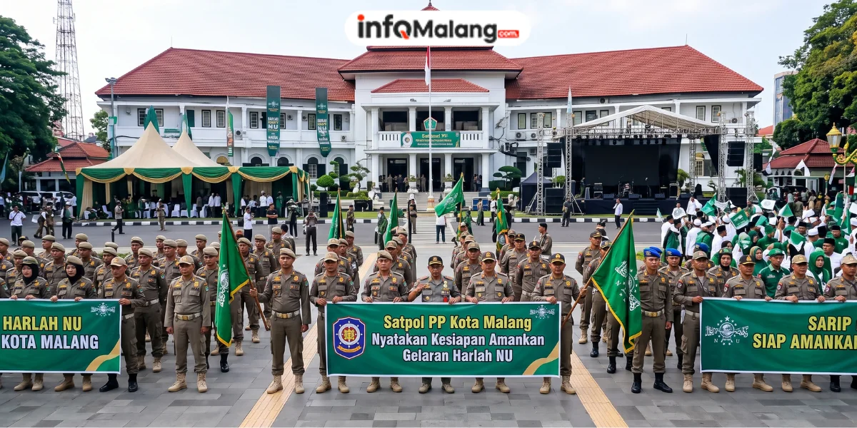 Satpol PP Kota Malang Nyatakan Kesiapan Amankan Gelaran Harlah NU