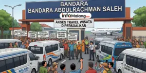 Akses Travel Wisata ke Bandara Abdulrachman Saleh Malang Dipersoalkan