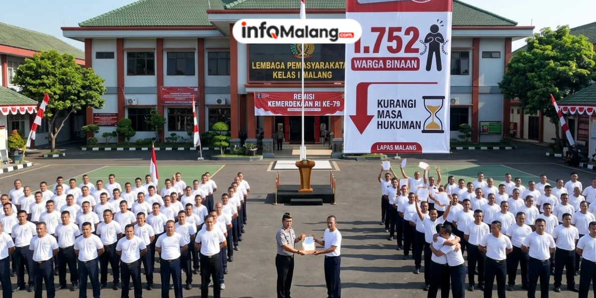 Remisi Kemerdekaan Diberikan, 1.752 Warga Binaan Lapas Malang Kurangi Masa Hukuman