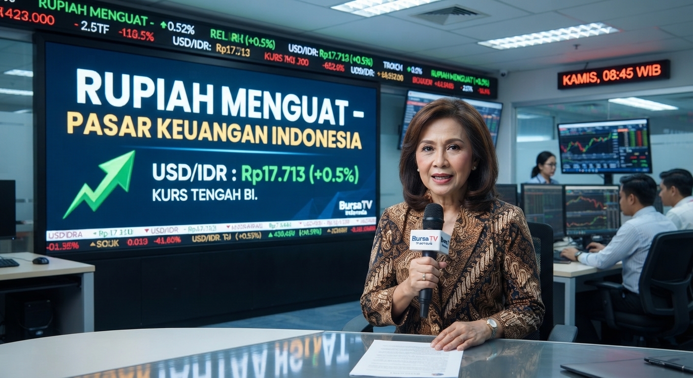 Rupiah Menguat ke Rp17.713 per Dolar AS pada Kamis Pagi