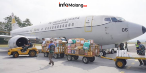 Lanud Abd Saleh Berangkatkan Lebih dari 2 Ton Bantuan untuk Korban Gempa NTT