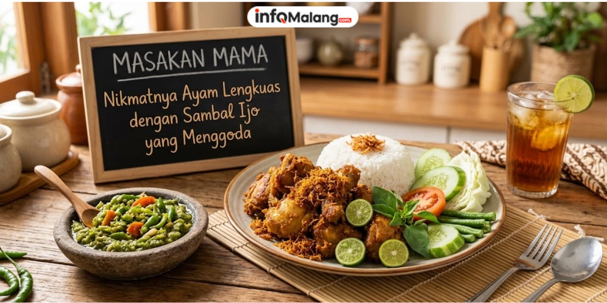 Masakan Mama, Nikmatnya Ayam Lengkuas dengan Sambal Ijo yang Menggoda