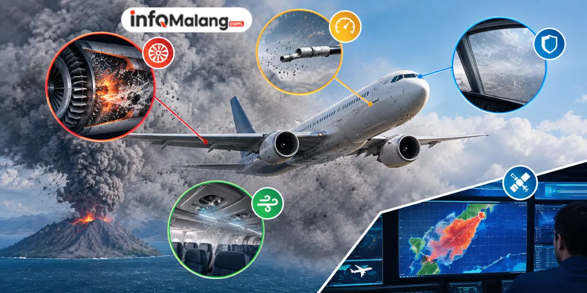 Sangat Mematikan! 4 Bahaya Utama Abu Vulkanik bagi Pesawat di Udara