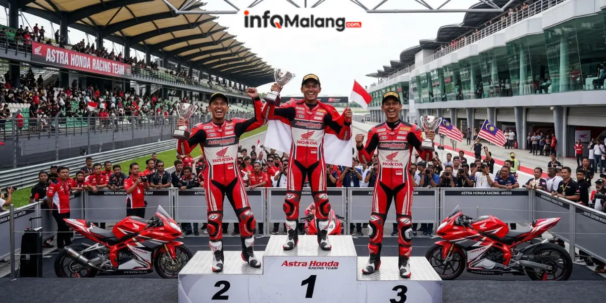 Super Dominan! Astra Honda Racing Team Sapu Bersih Podium ARRC Sepang 2026