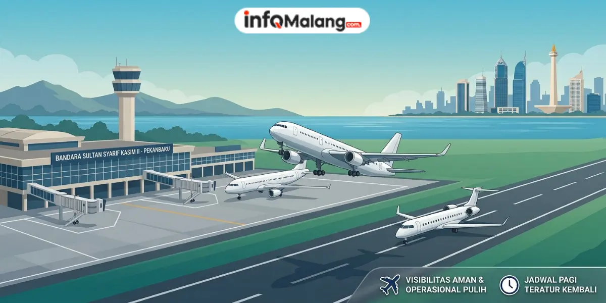 Kembali Normal! 3 Pesawat Lepas Landas Pagi Ini Rute Pekanbaru–Jakarta