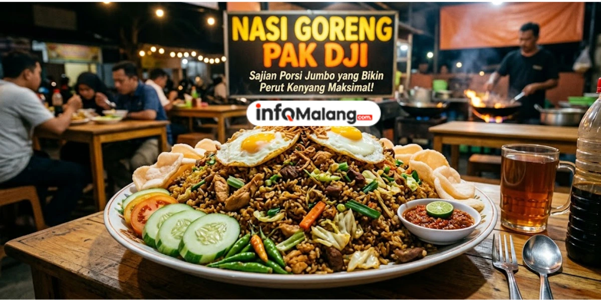Nasi Goreng Pak Dji, Sajian Porsi Jumbo yang Bikin Perut Kenyang Maksimal