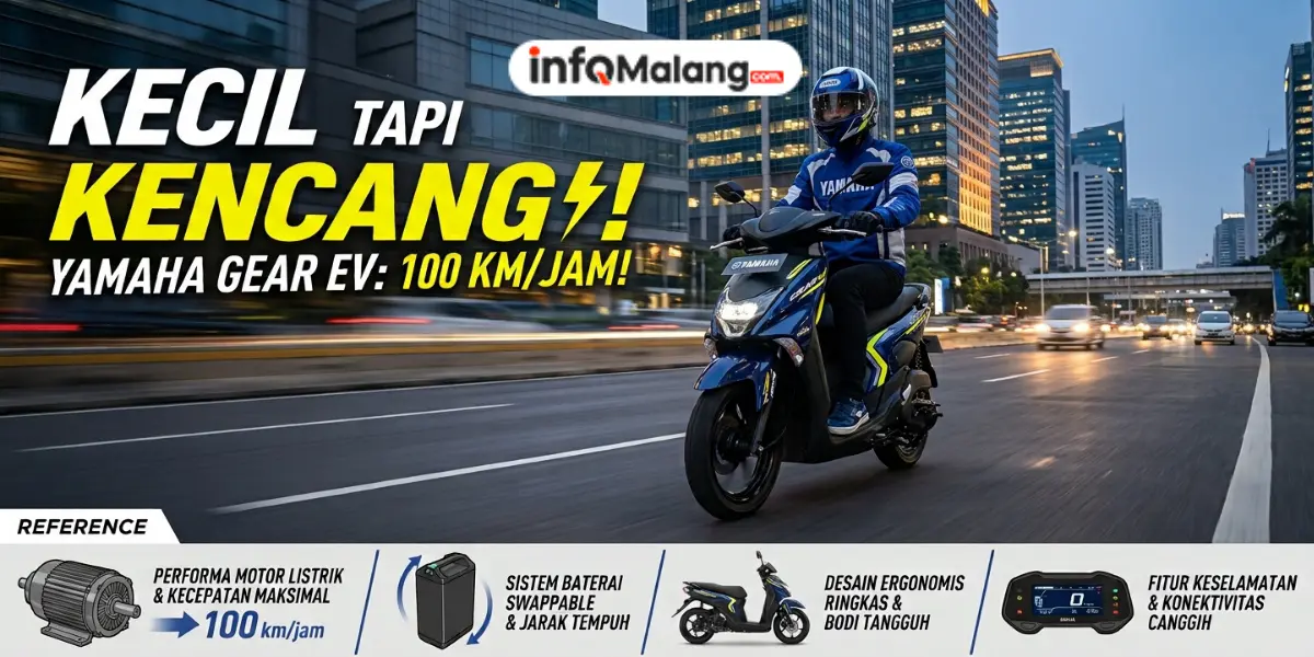 Kecil Tapi Kencang! Motor Listrik Yamaha GEAR EV Siap Ngacir 100 Km/jam