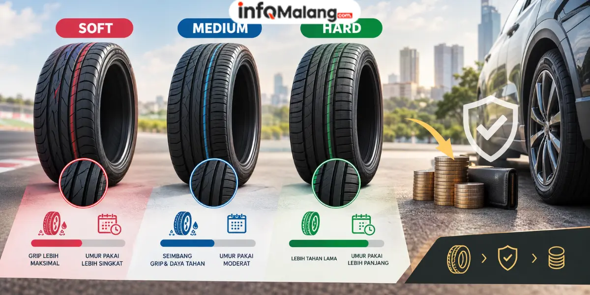 Hemat Jutaan Rupiah, Pahami Umur Pakai Kompon Ban Soft, Medium, Hard