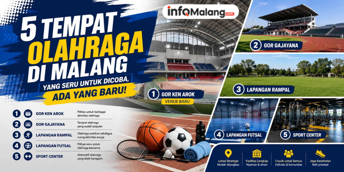 5 Tempat Olahraga di Malang yang Seru untuk Dicoba, Ada yang Baru!