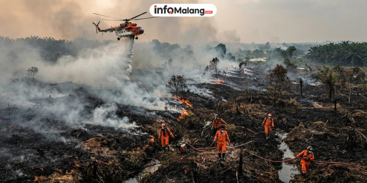 3 Fakta Karhutla Lahan Gambut Kalimantan Tengah, Benarkah Sengaja Dibakar?