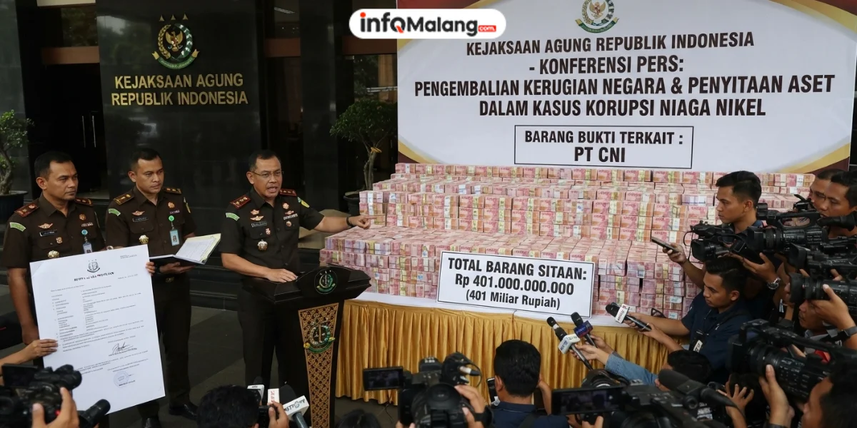 Rp401 Miliar Disita Kejagung dari PT CNI dalam Kasus Korupsi Nikel
