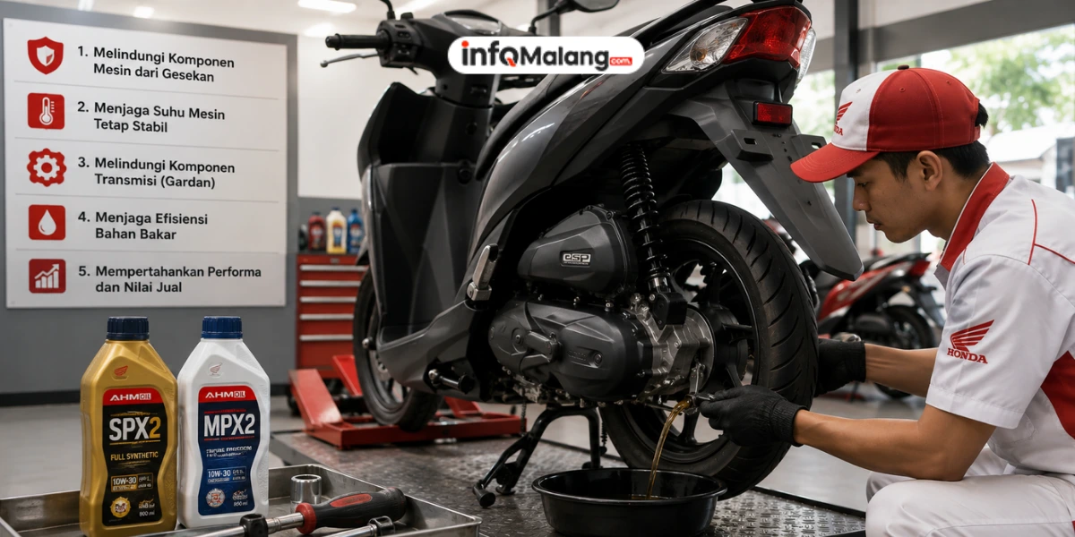 DAW Edukasi 5 Manfaat Penggantian Oli Pengguna Motor Matic agar Performa Optimal