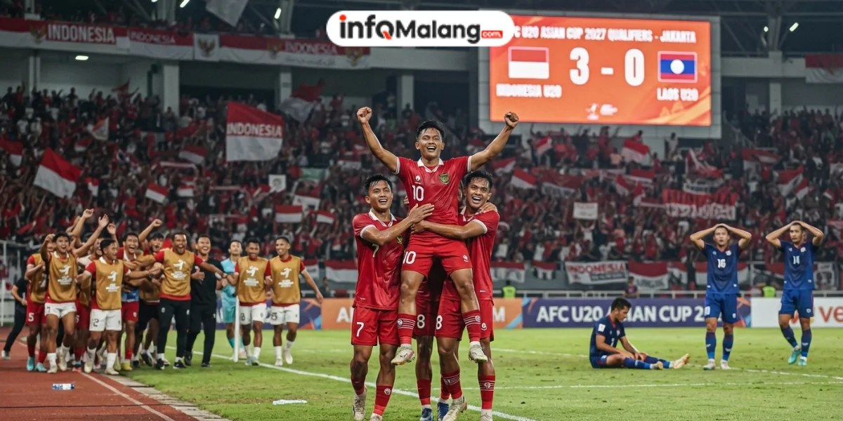 Indonesia U20 Menang 3-0 atas Laos di Kualifikasi Piala Asia U20 2027