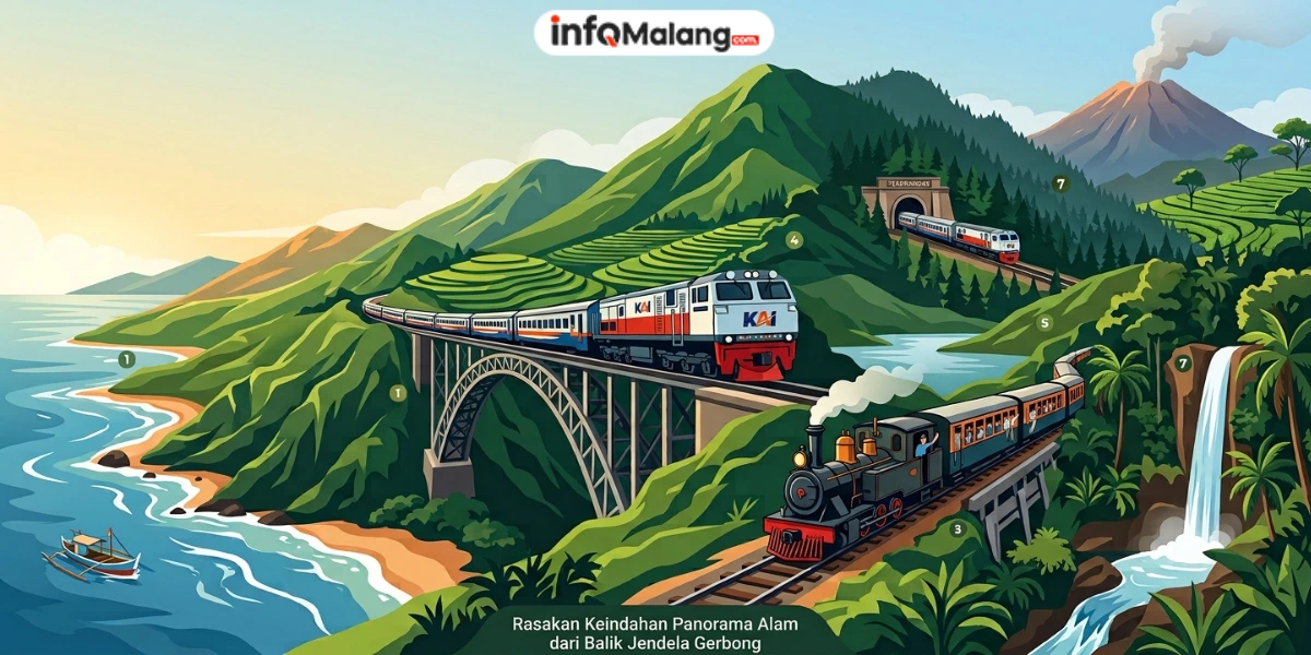 Sensasi Adventure Memukau, 7 Jalur Kereta Api Terindah di Indonesia Wajib Dicoba