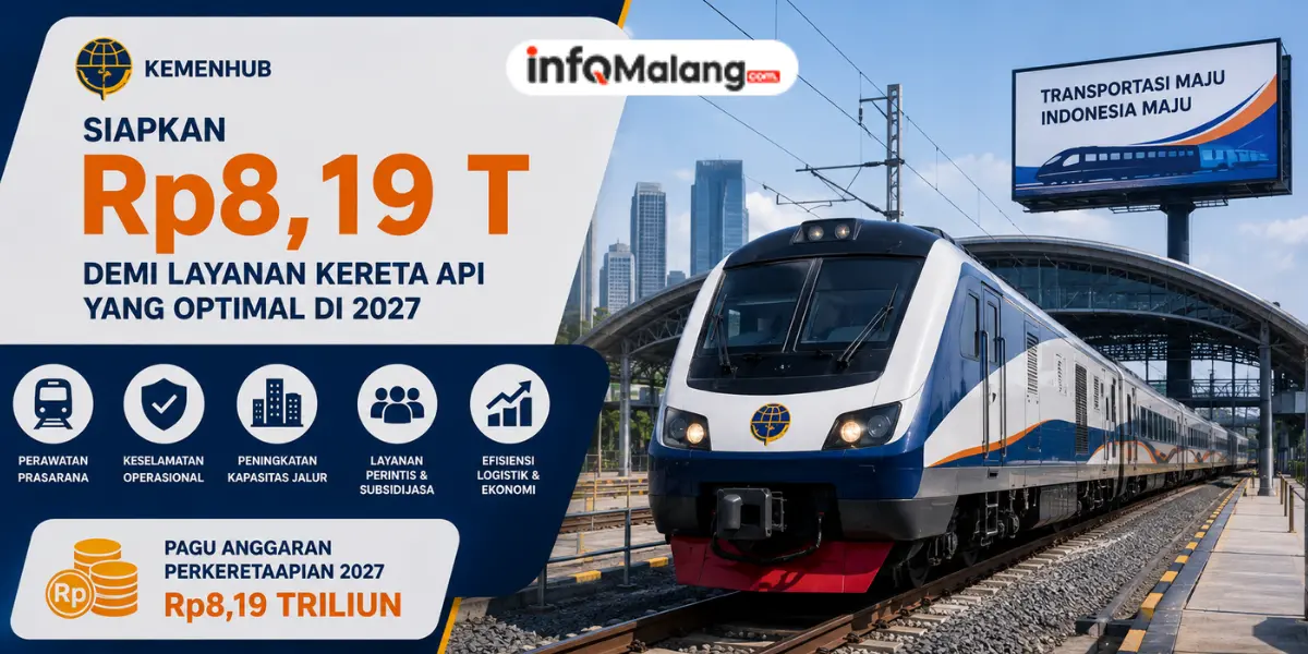 Kemenhub Siapkan Rp8,19 T demi Layanan Kereta Api yang Optimal di 2027