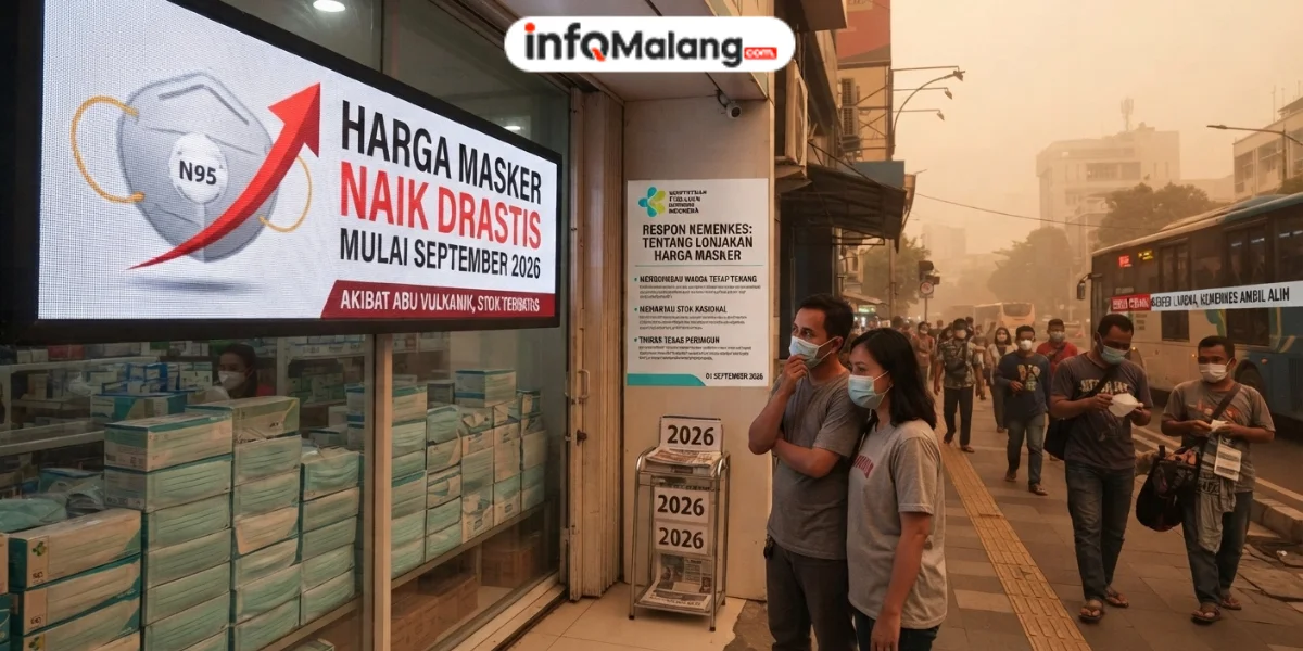 Masker Makin Mahal Mulai September 2026 Saat Abu Vulkanik, Kemenkes Beri Respons