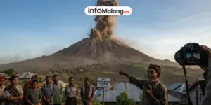 Gunung Ili Lewotolok Meletus, Dentuman Mengiringi Semburan Abu 600 Meter