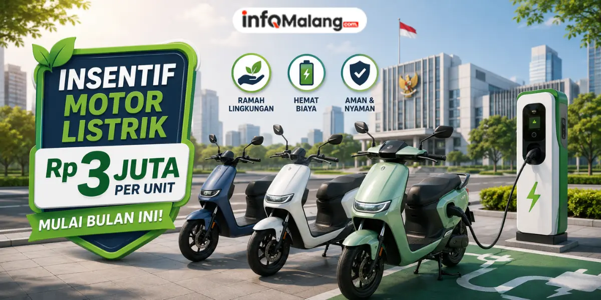 Kabar Baik! Pemerintah Siapkan Insentif Motor Listrik Rp3 Juta per Unit Bulan Ini