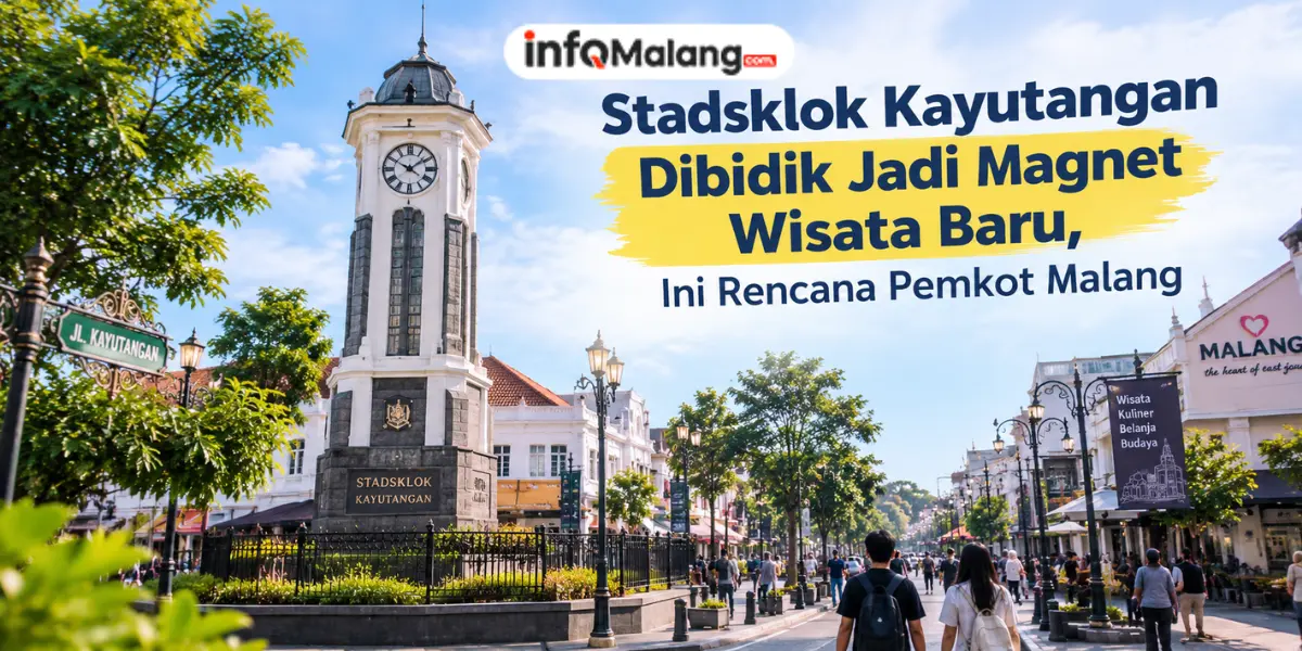 Stadsklok Kayutangan Dibidik Jadi Magnet Wisata Baru, Ini Rencana Pemkot Malang
